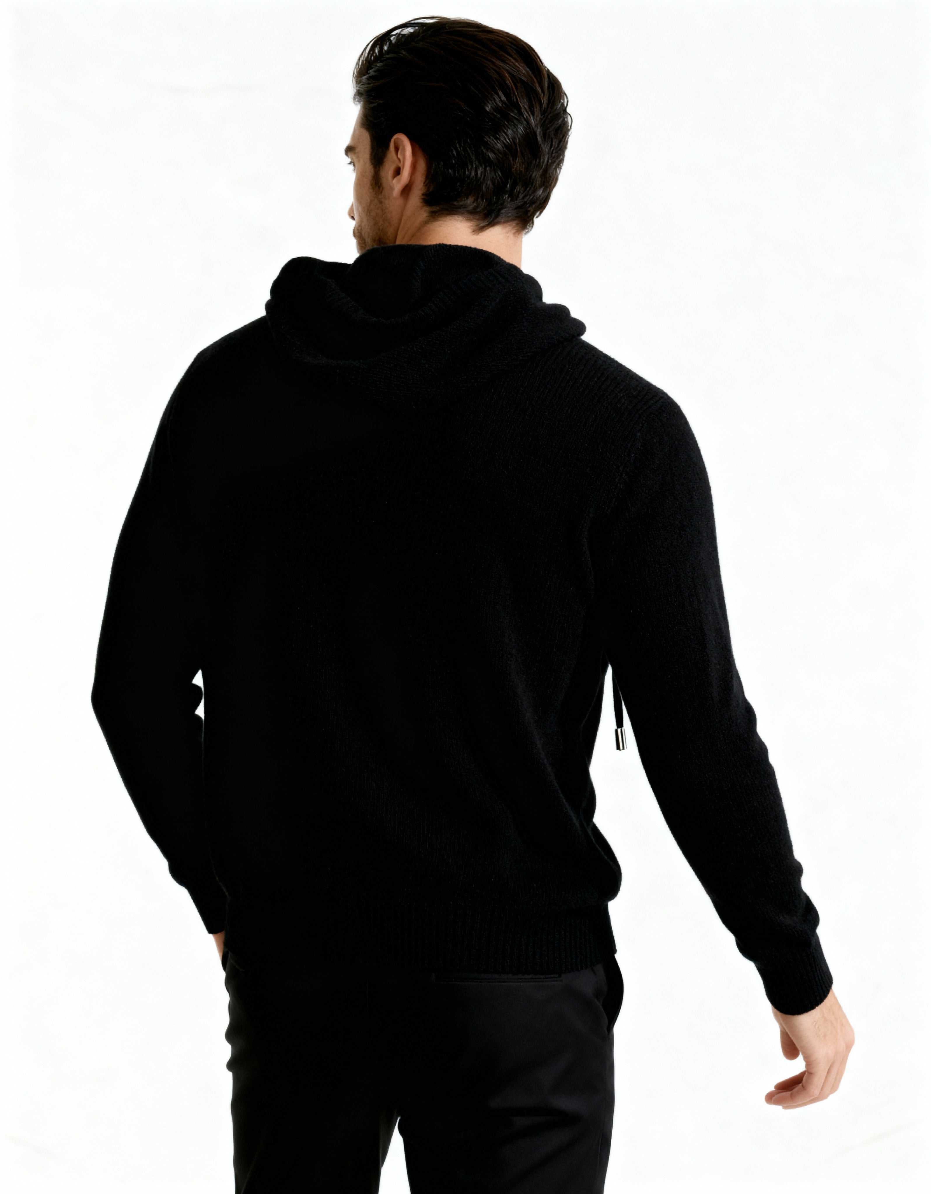 100% Cashmere Hoodie Lightweight Breathable Relaxed Fit Casual 5