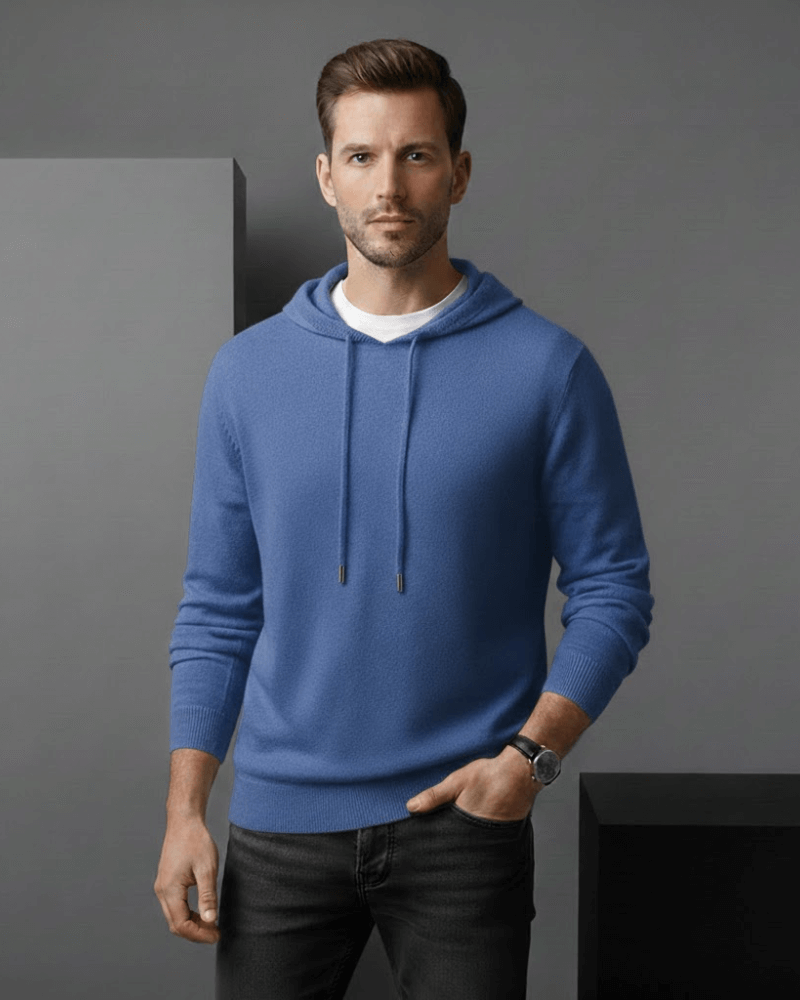 Kaschmir Hoodie Leicht Atmungsaktiv Lockerer Sitz Freizeit