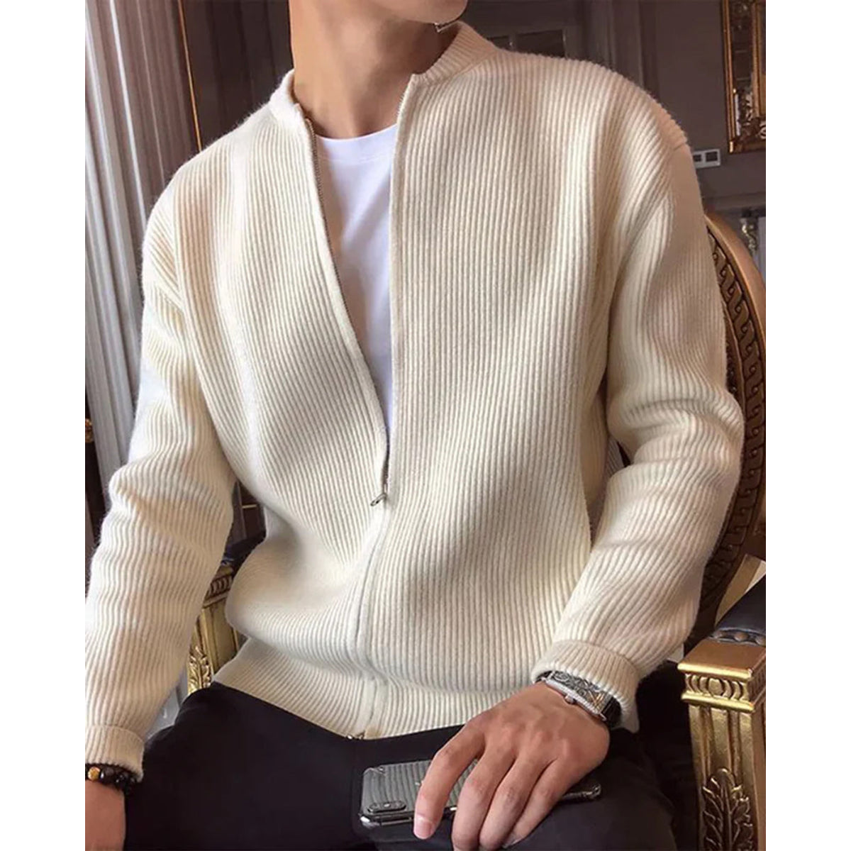 100% Cotton Gilet Elegant Soft Casual Layering Piece 1