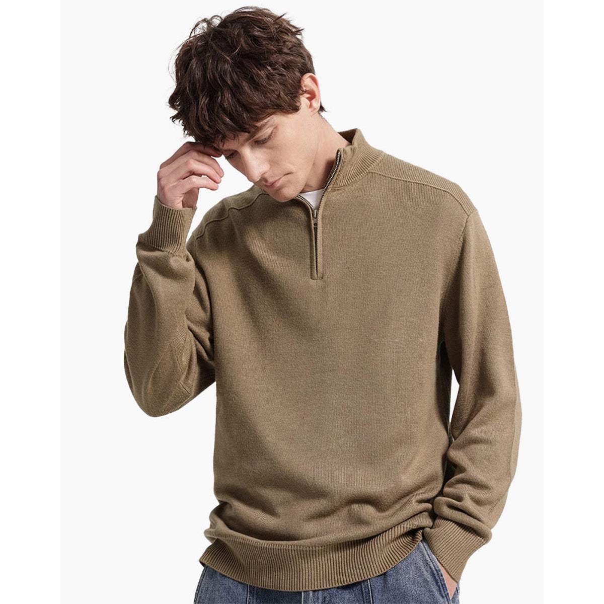 100% Merino Wool Half-Zip Sweater for Men and Women, Lightweight Elegance 5