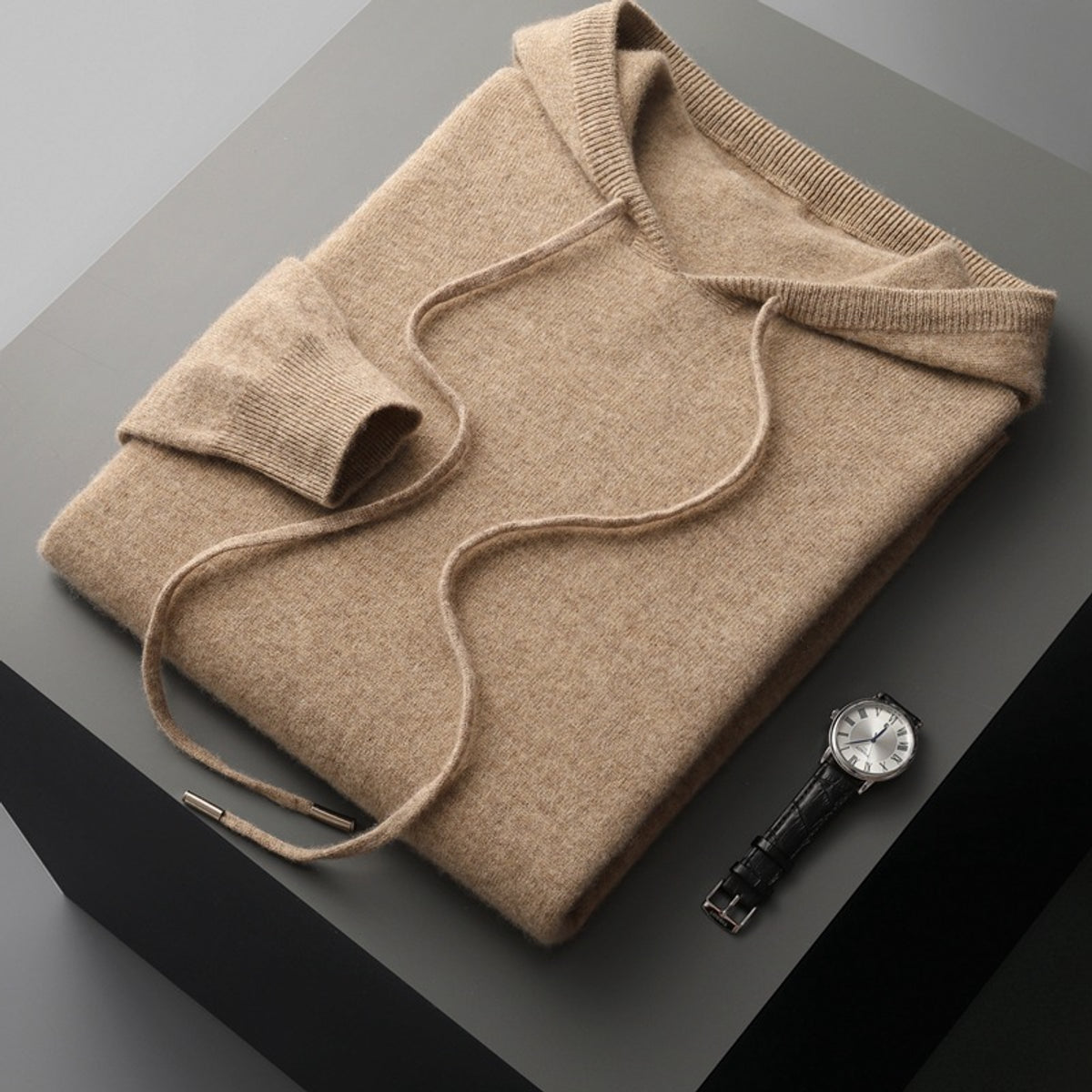 Cashmere Hoodie Lightweight Breathable Relaxed Fit Casual