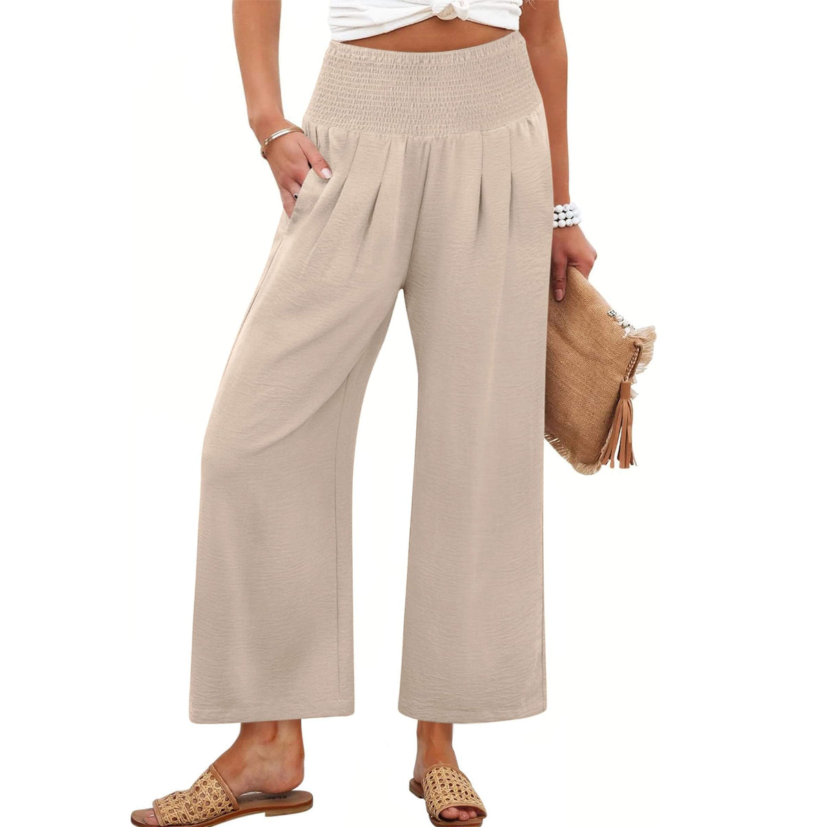 Harper | Fließende Palazzo-Hose mit hohem Bund