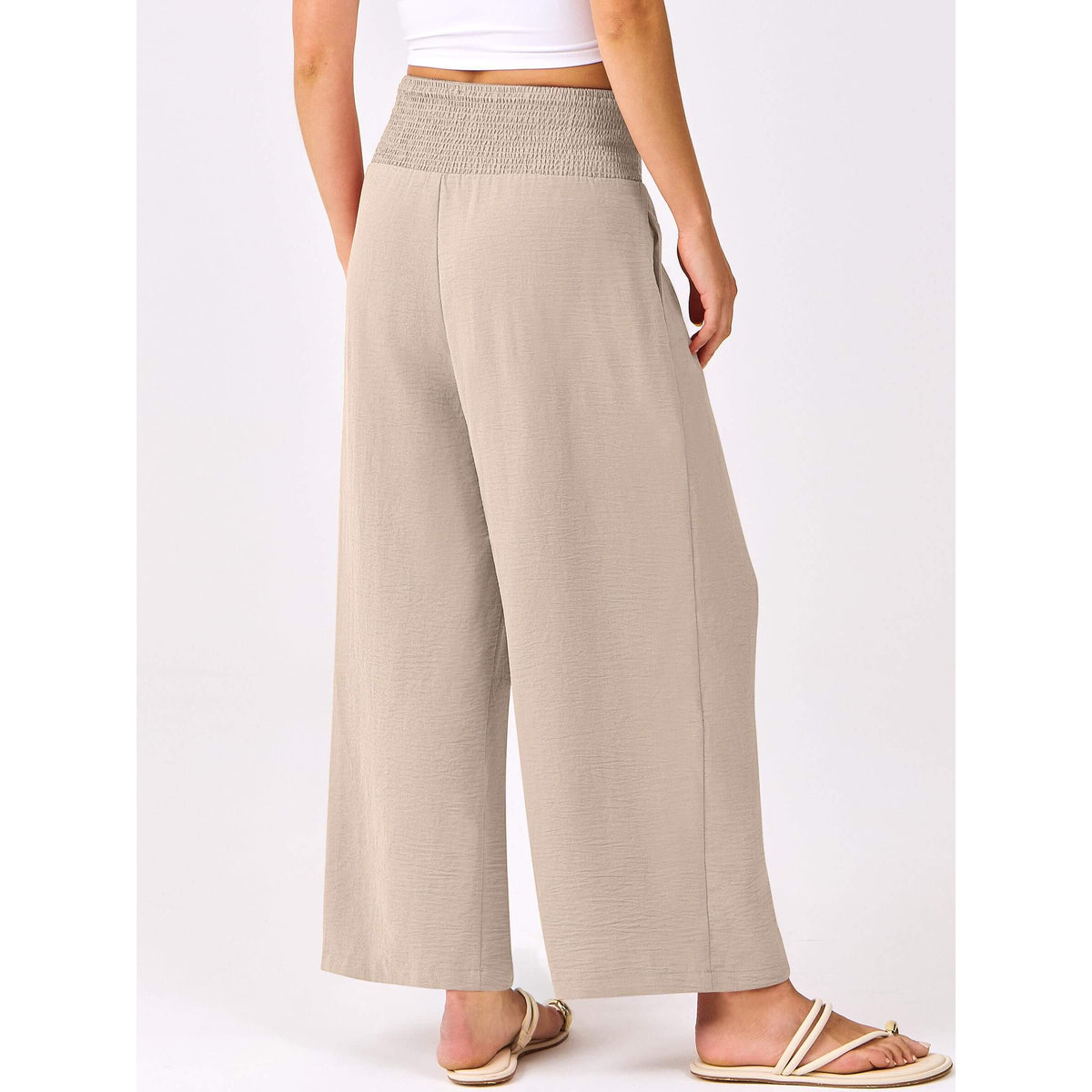 Harper | Fließende Palazzo-Hose mit hohem Bund