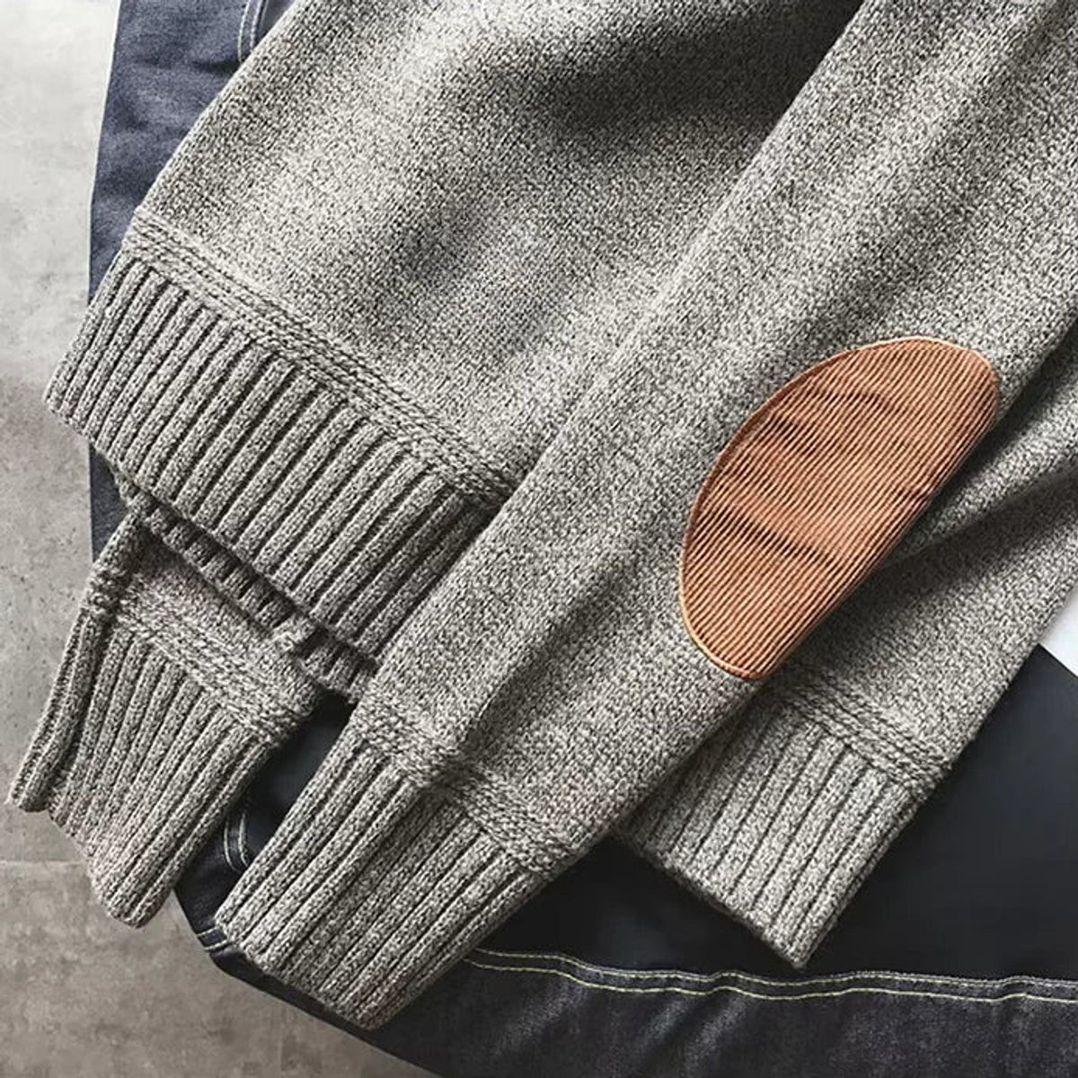 Alpine Sweater Men Wool Cotton Blend Timeless Style Cozy Comfort 3