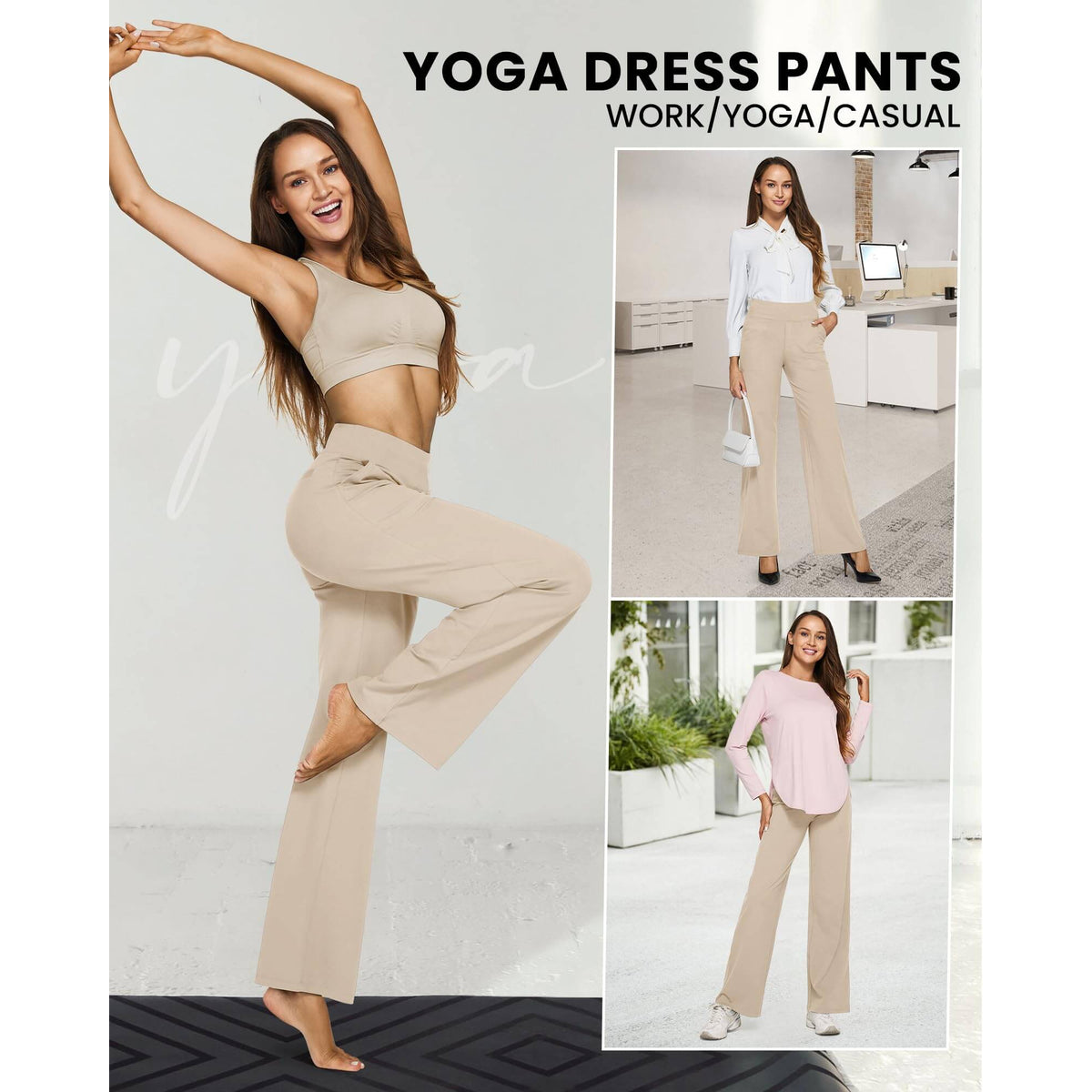 Madison | Vielseitige High-Waist-Hose mit weitem Bein