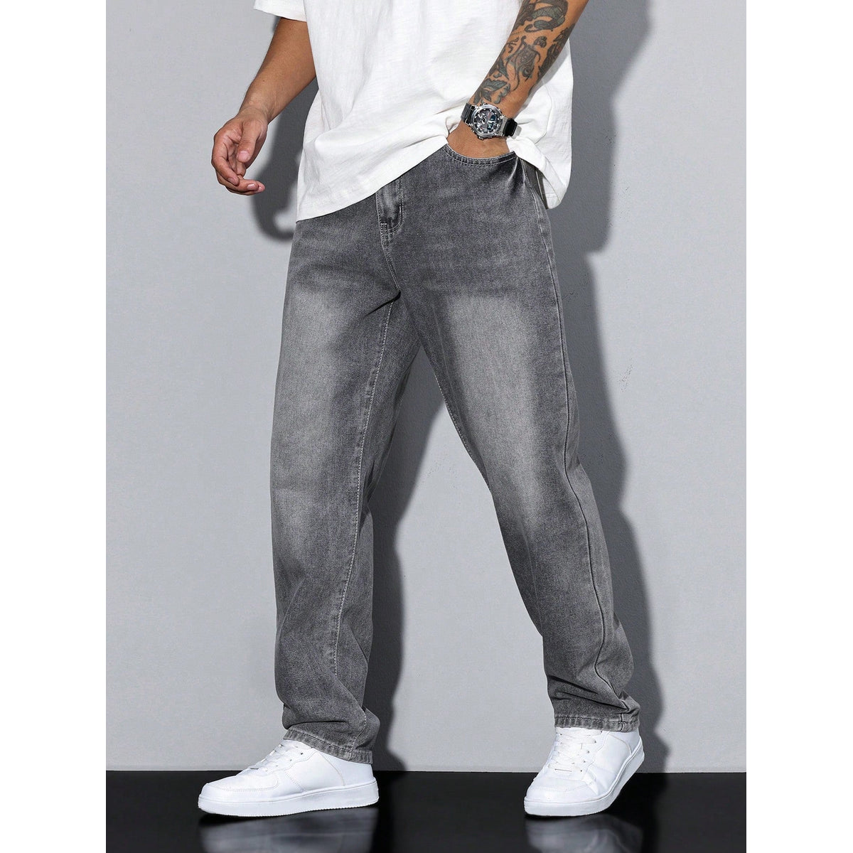 Baggy Jeans Men Relaxed Fit Denim Casual Urban Style 1