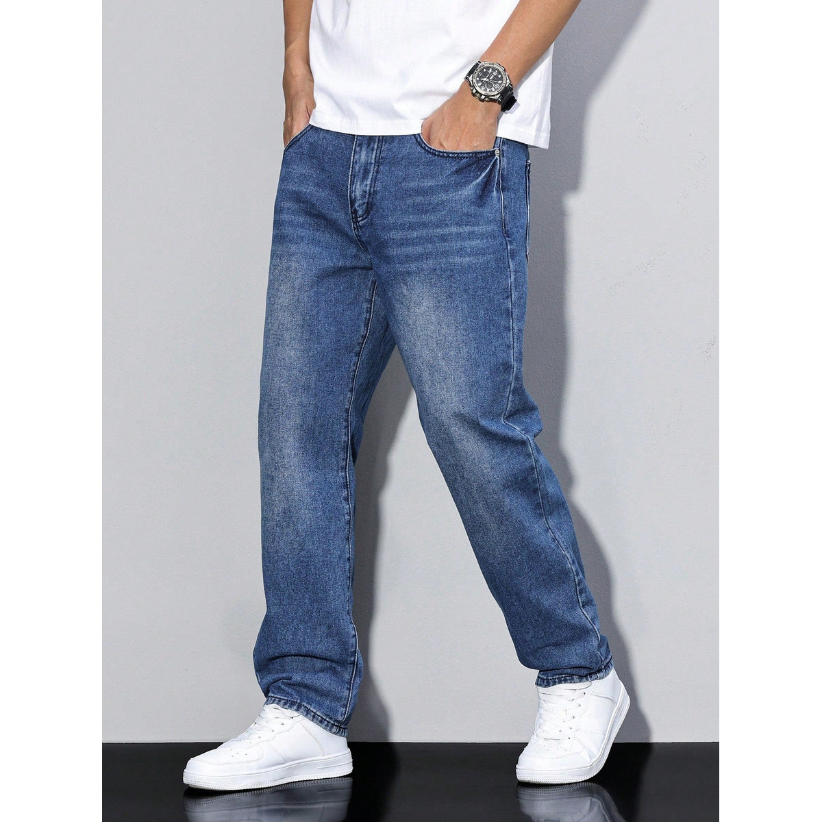 Baggy Jeans Men Relaxed Fit Denim Casual Urban Style 6