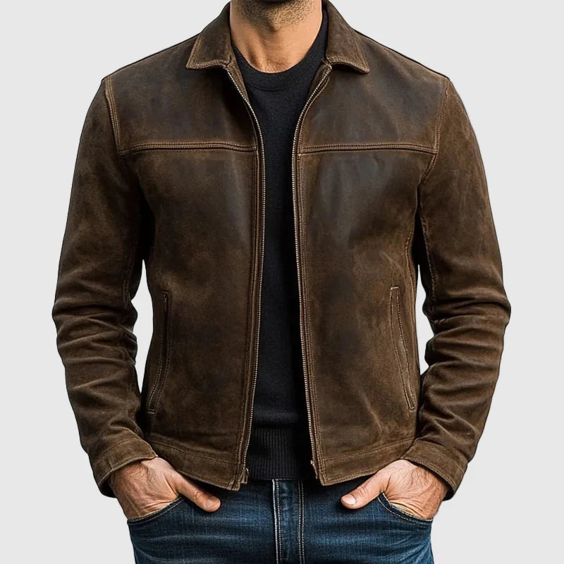 Black Knight Jacket Timeless Classic Style Vegan Leather Full-Zip 0