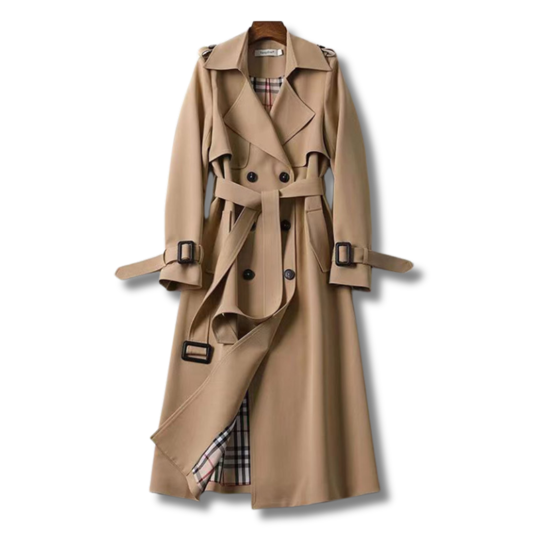 Black Trench Coat Women Elegant Design Versatile for Every Occasion 0