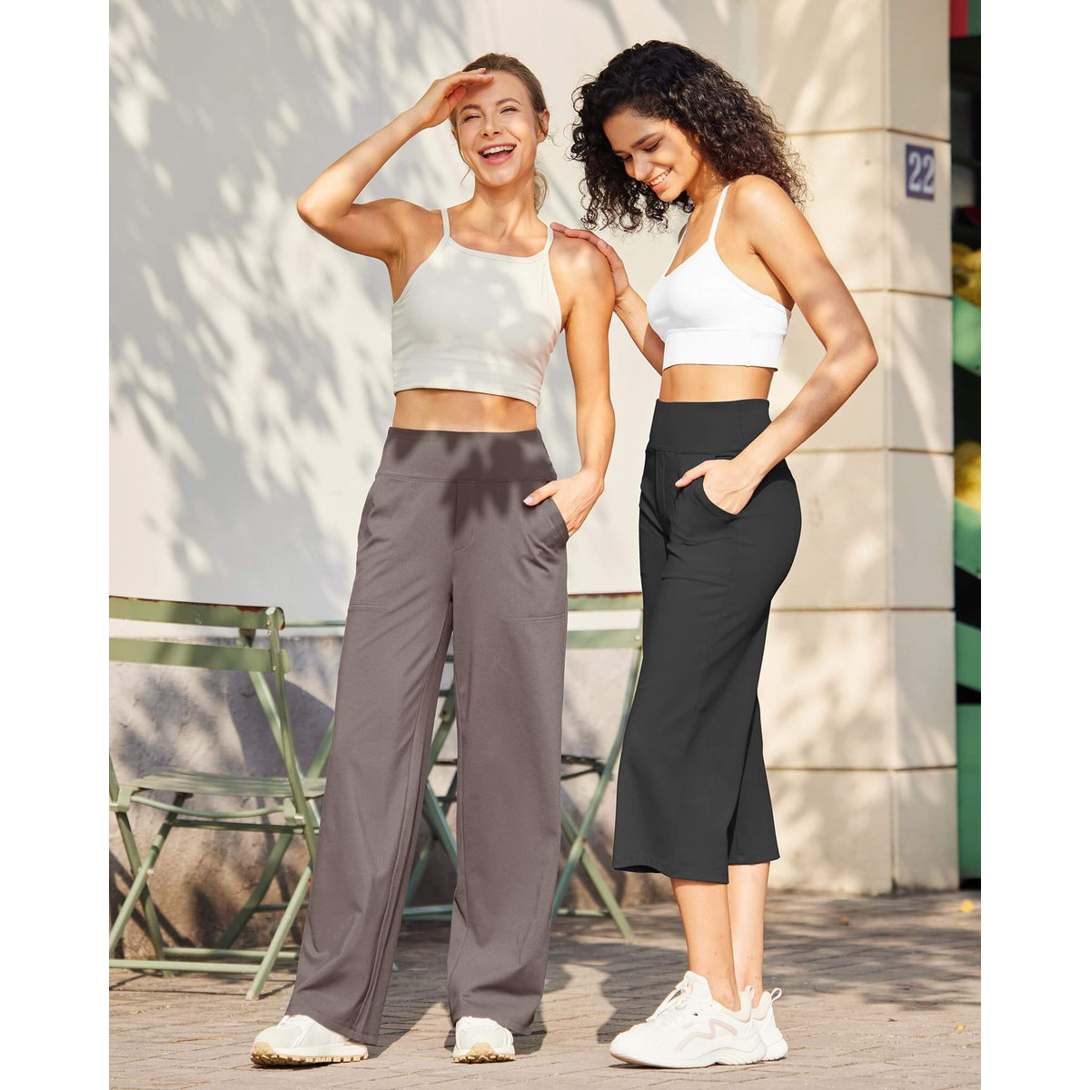 Madison | Vielseitige High-Waist-Hose mit weitem Bein