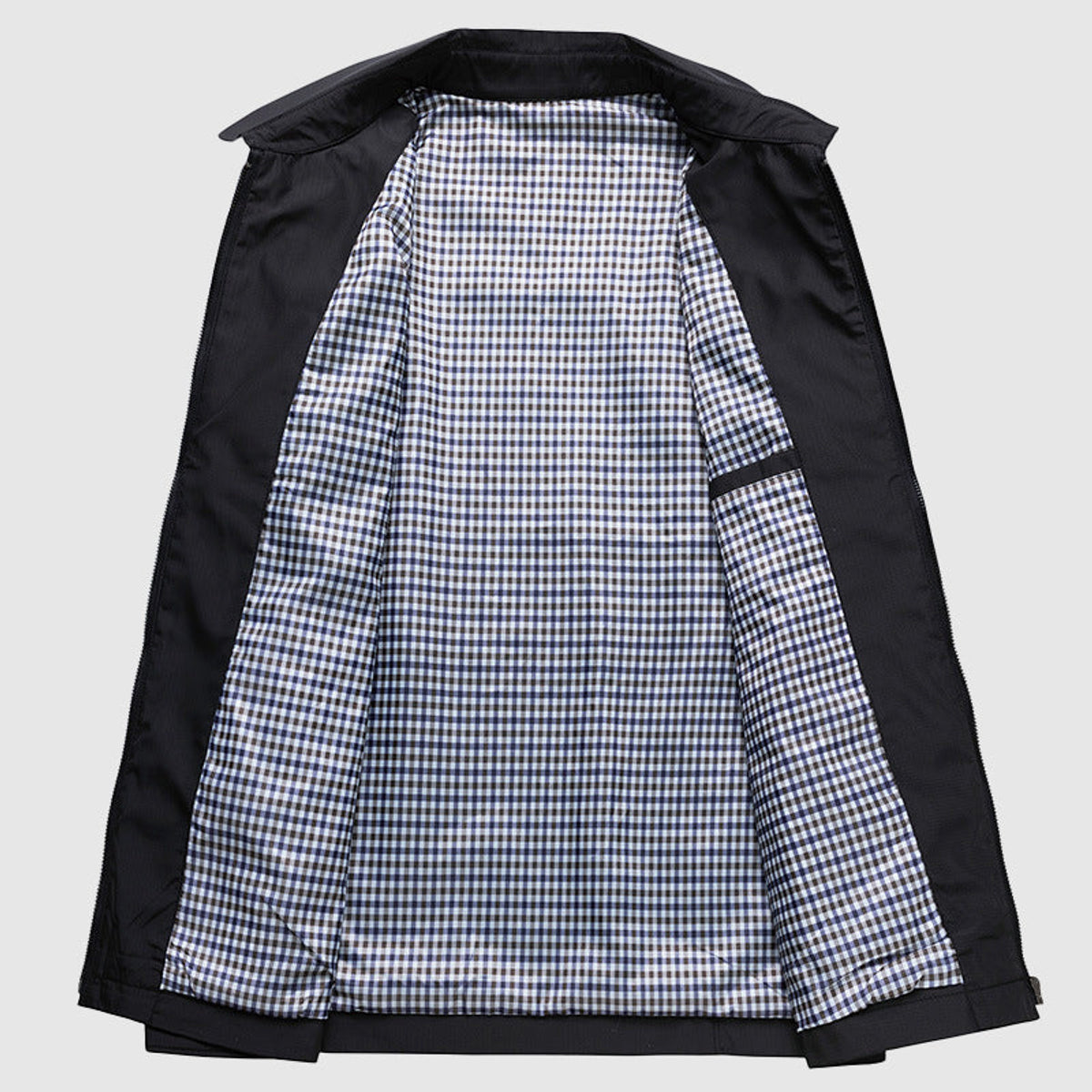 Business Fall Jacket Men Elegant Structured Design Lightweight Polyester 4