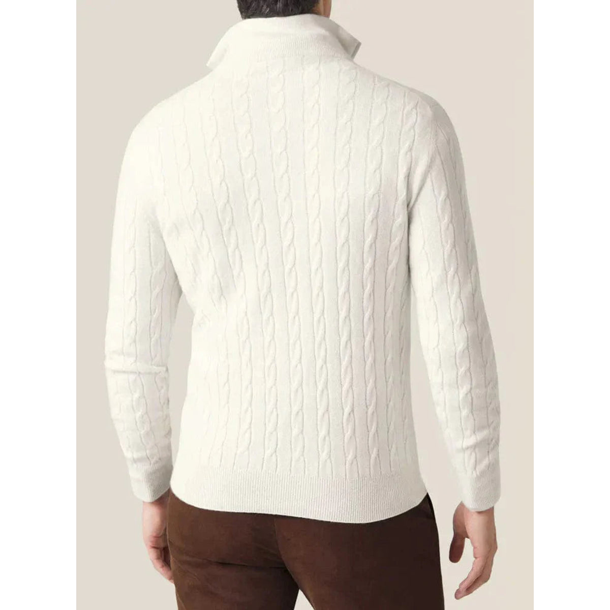 Cable Knit Zipper Sweater Women Textured Warmth Adjustable Style 8