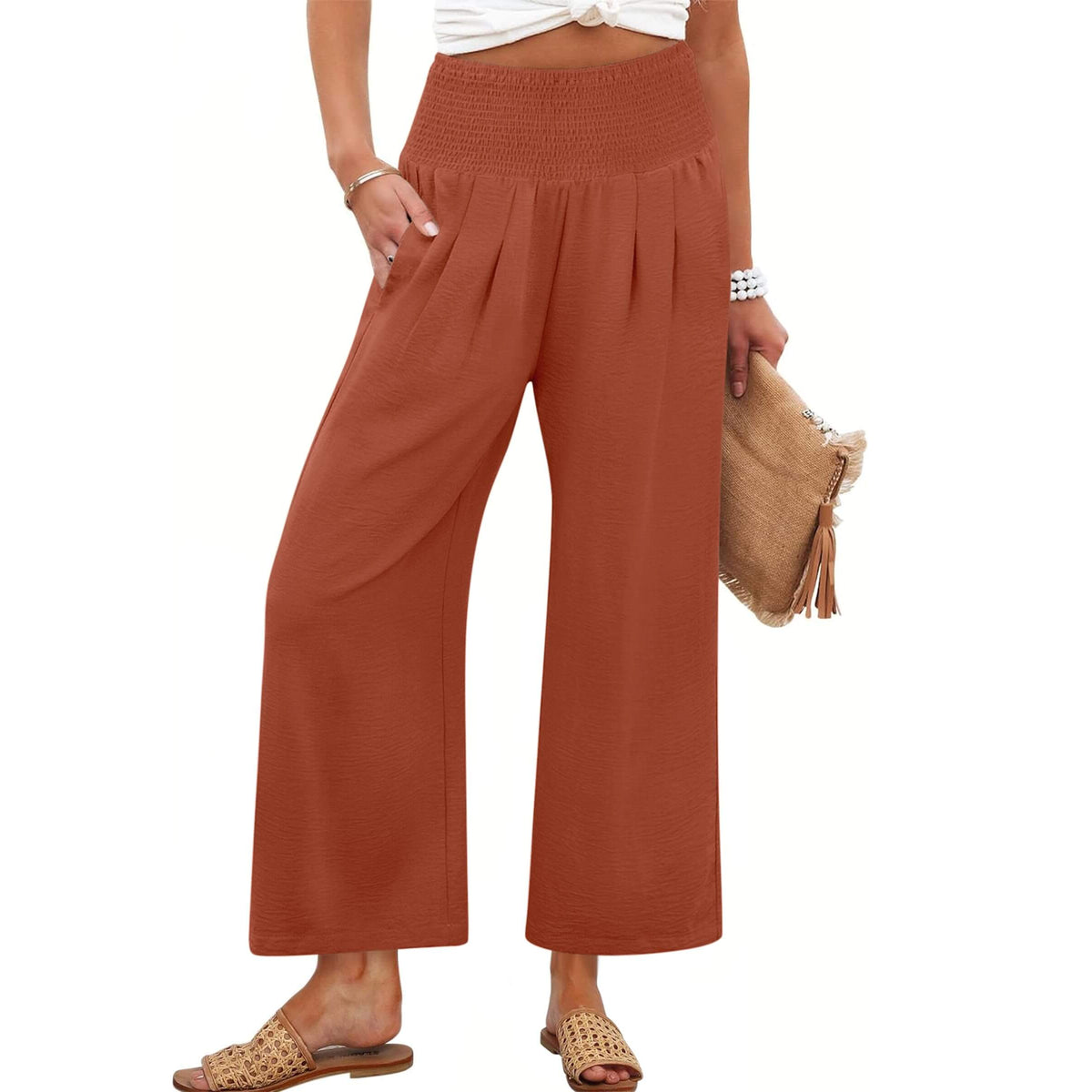 Harper | Fließende Palazzo-Hose mit hohem Bund