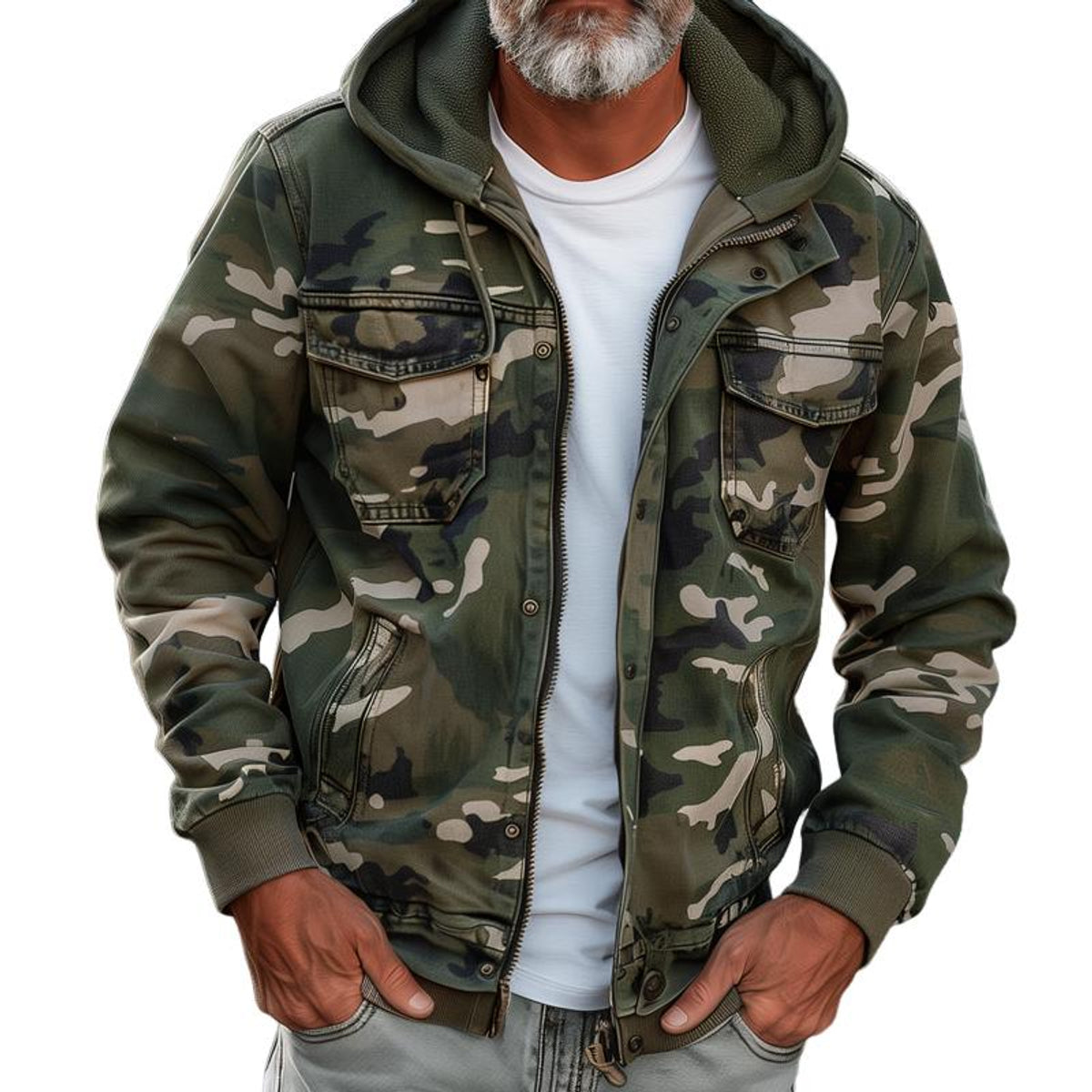 Cargo Jacket Womens Tarn Color Hooded Outdoor Functional Style 1