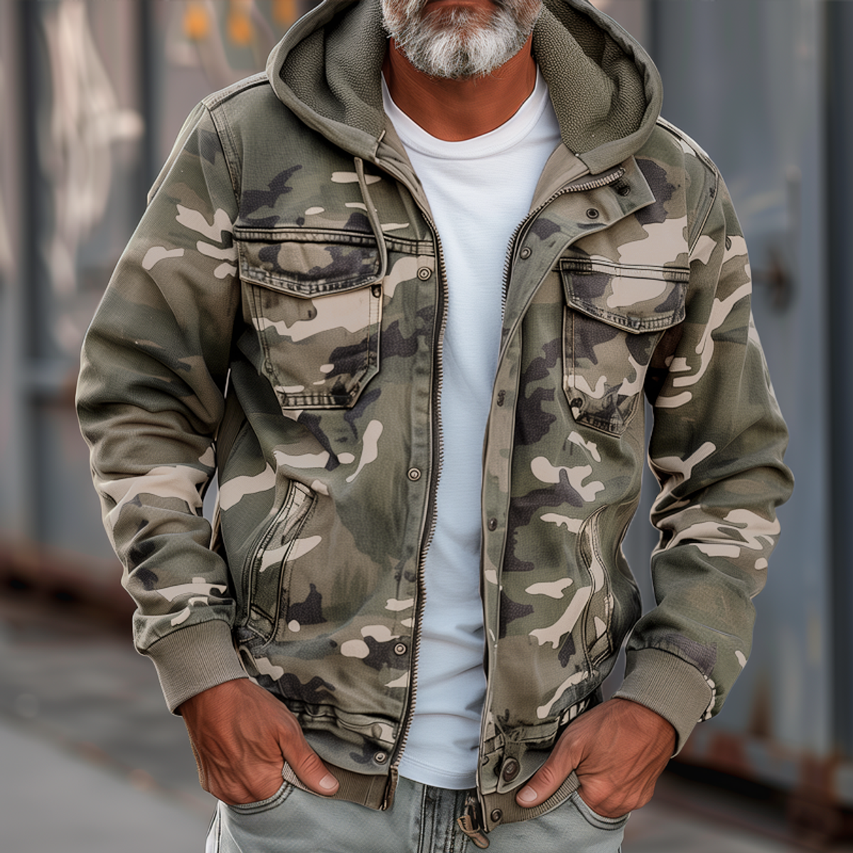 Cargo Jacket Womens Tarn Color Hooded Outdoor Functional Style 3