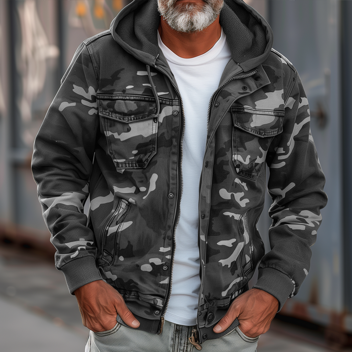 Cargo Jacket Womens Tarn Color Hooded Outdoor Functional Style 4