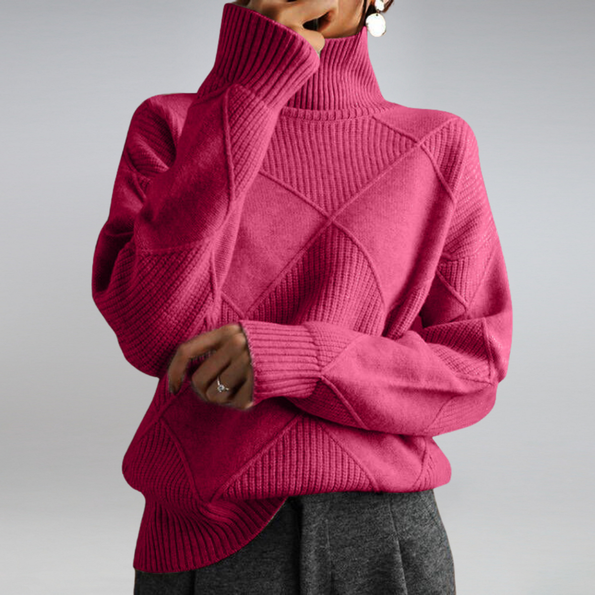 Cashmere Sweater Women Black Turtleneck Elegant Chic Soft 10