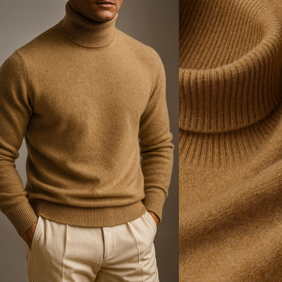 Cashmere Turtleneck Sweater Women Luxuriously Soft Tailored Fit 4