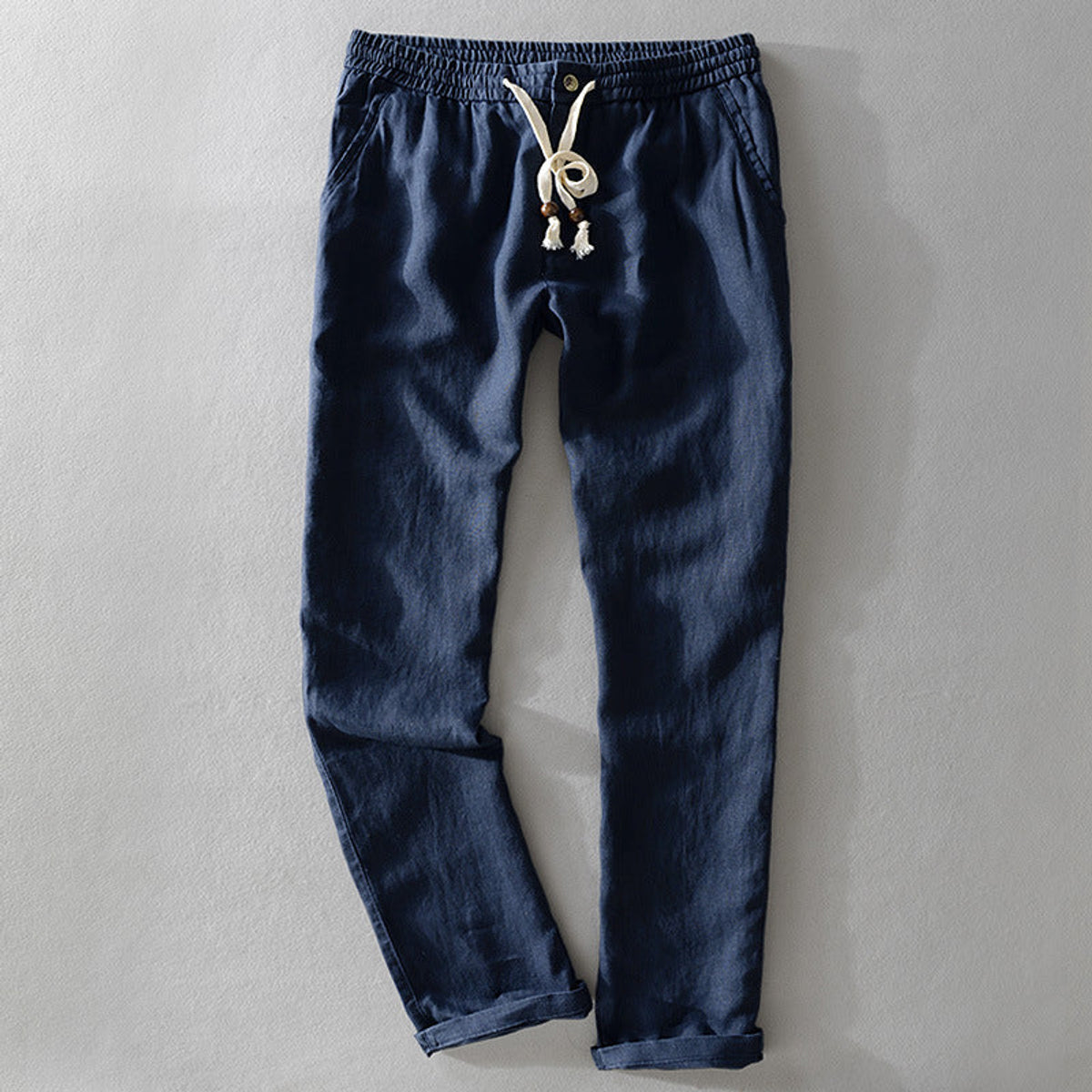 Casual Linen Pants Women Lightweight Stylish Fit Elastic Waist 1