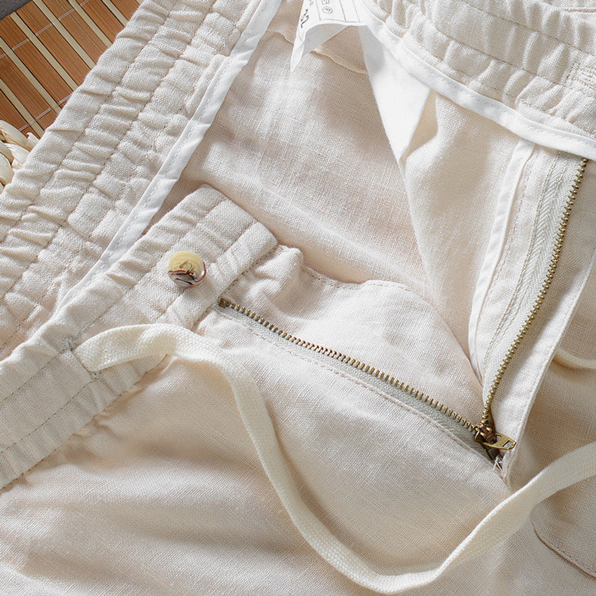 Casual Linen Pants Women Lightweight Stylish Fit Elastic Waist 5