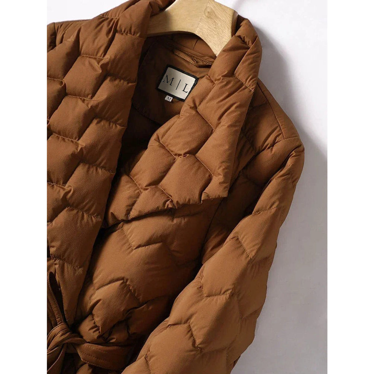 Chic Down Jacket Women Tailored Waist Elegant Design Winter Coat 2