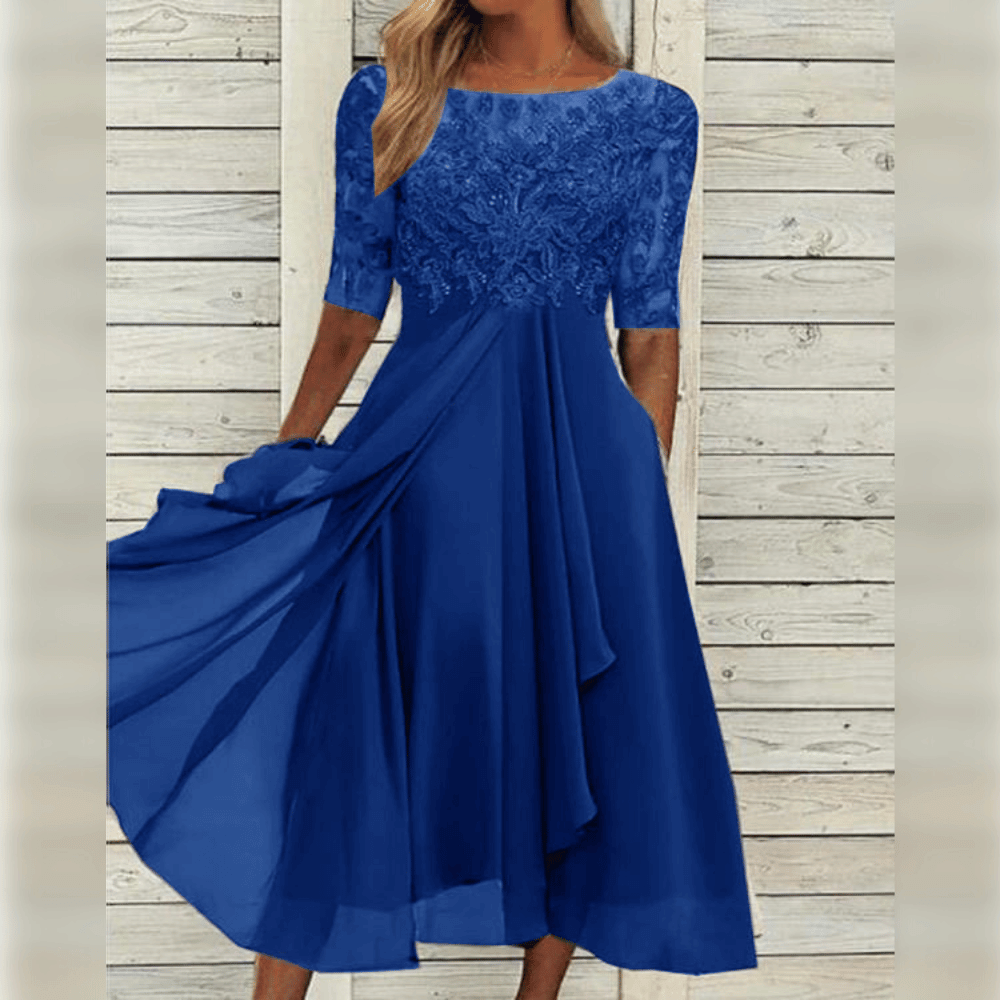Chiffon Dress Women Elegant Comfortable Design for Summer Cocktail Events 5