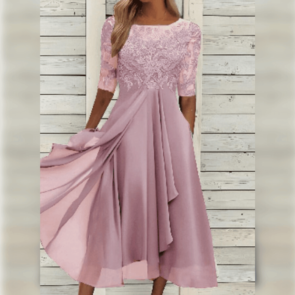 Chiffon Dress Women Elegant Comfortable Design for Summer Cocktail Events 6