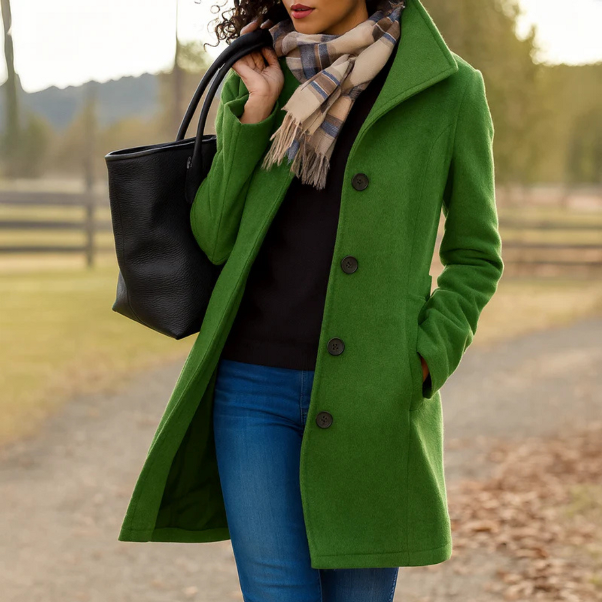 Classic Coat Women Timeless Elegance Straight Fit for Fall 2