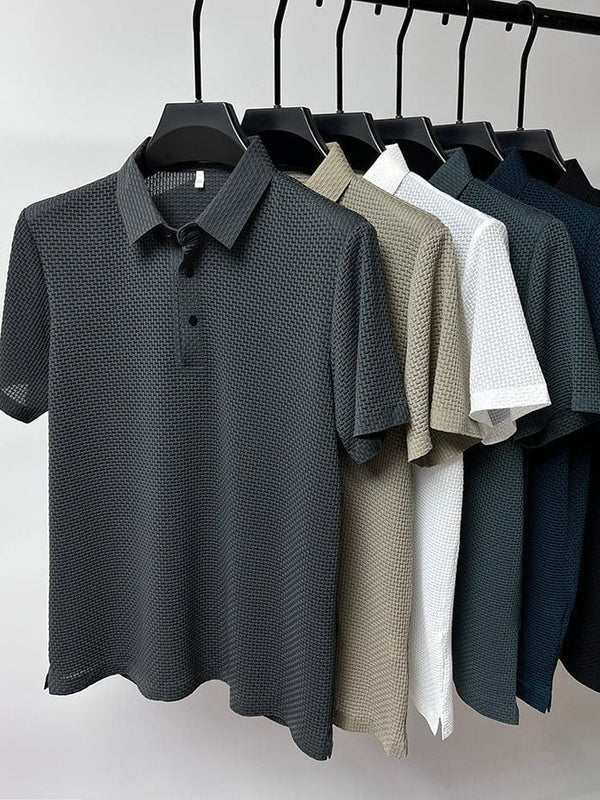 Classic Fit Lightweight Polo Shirt for Men - Breathable Golf Polos 1
