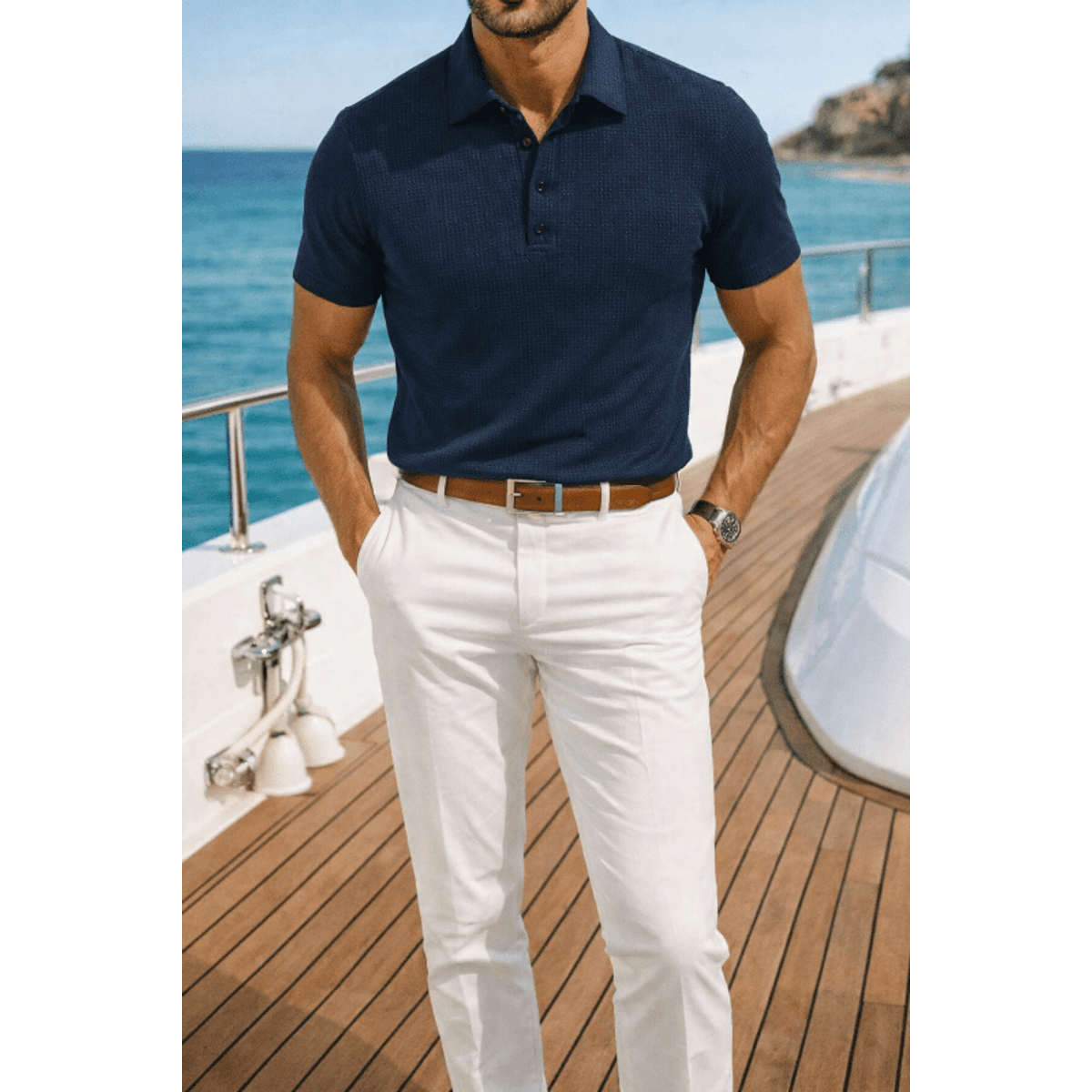 Classic Fit Lightweight Polo Shirt for Men - Breathable Golf Polos 2