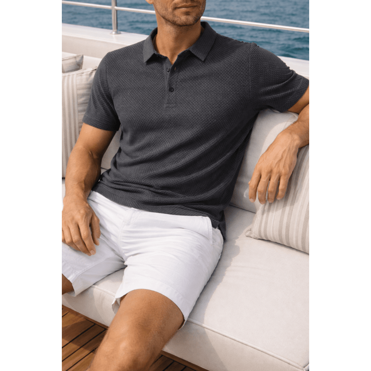 Classic Fit Lightweight Polo Shirt for Men - Breathable Golf Polos 4
