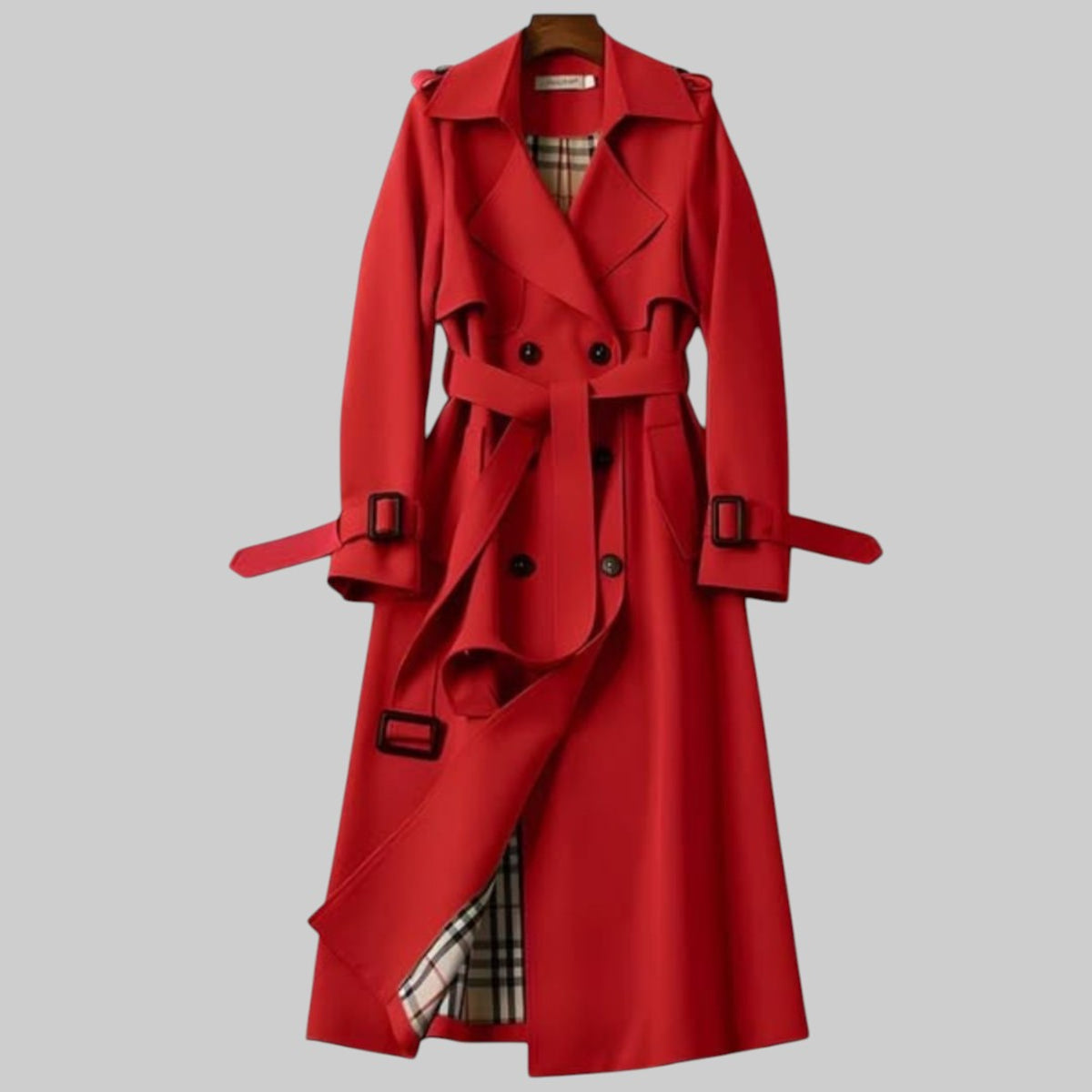 Classic Trench Coat Women Timeless Design Elegant Everyday Wear 1