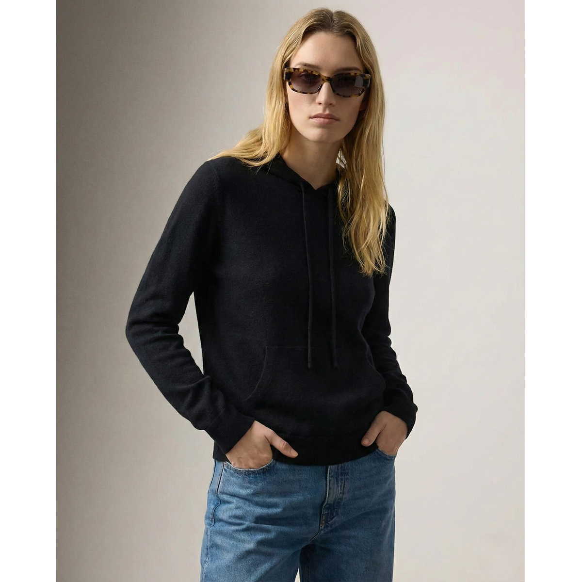 Classic Women's Hoodie Cashmere Blend Relaxed Fit Stylish Sweatshirt 9