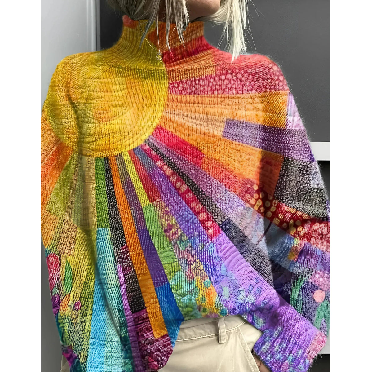 Colorful Turtleneck Sweater Women Timeless Design Comfort for Autumn Winter 0