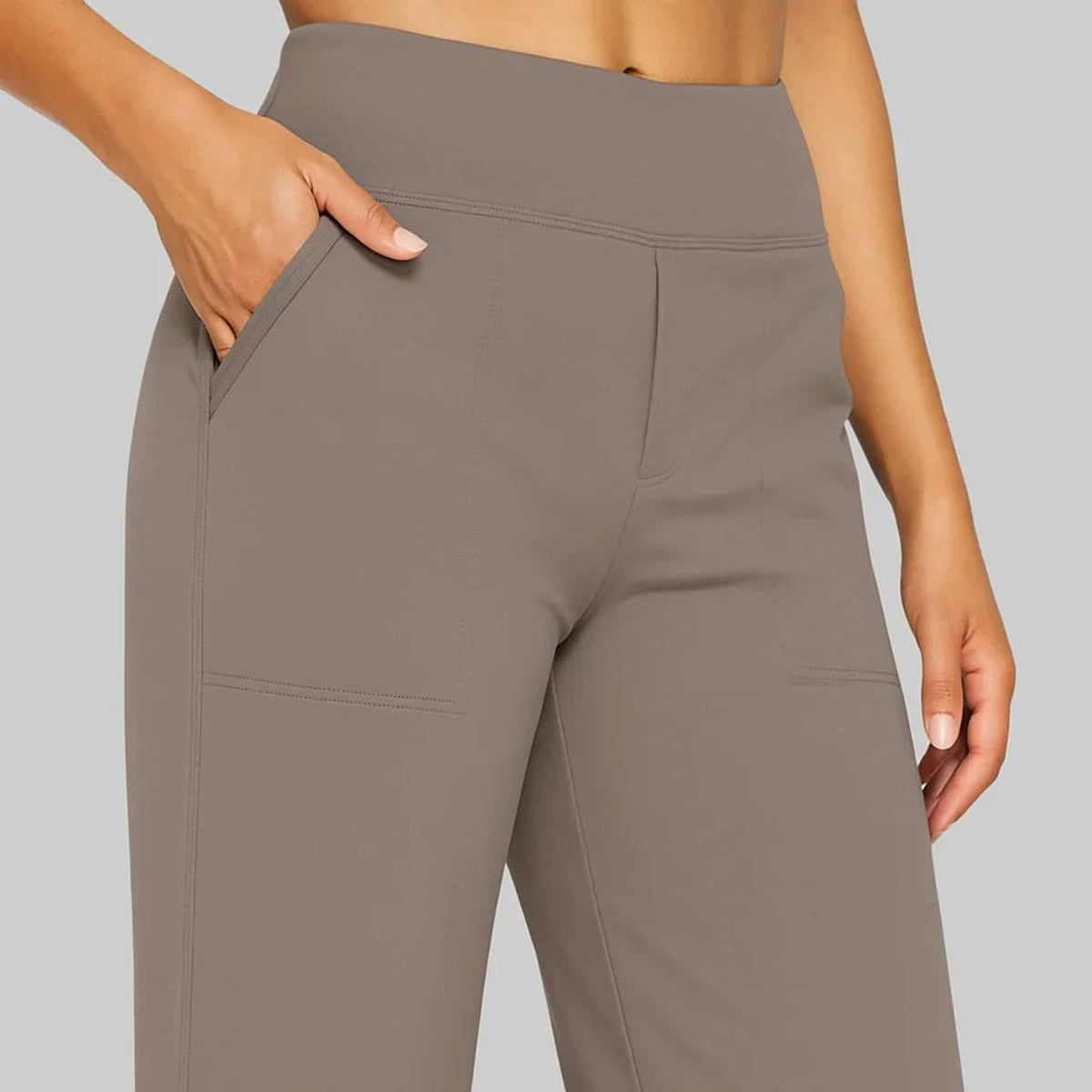 Comfortable Stretch Pants Women Versatile Everyday Trousers Casual Chic 2