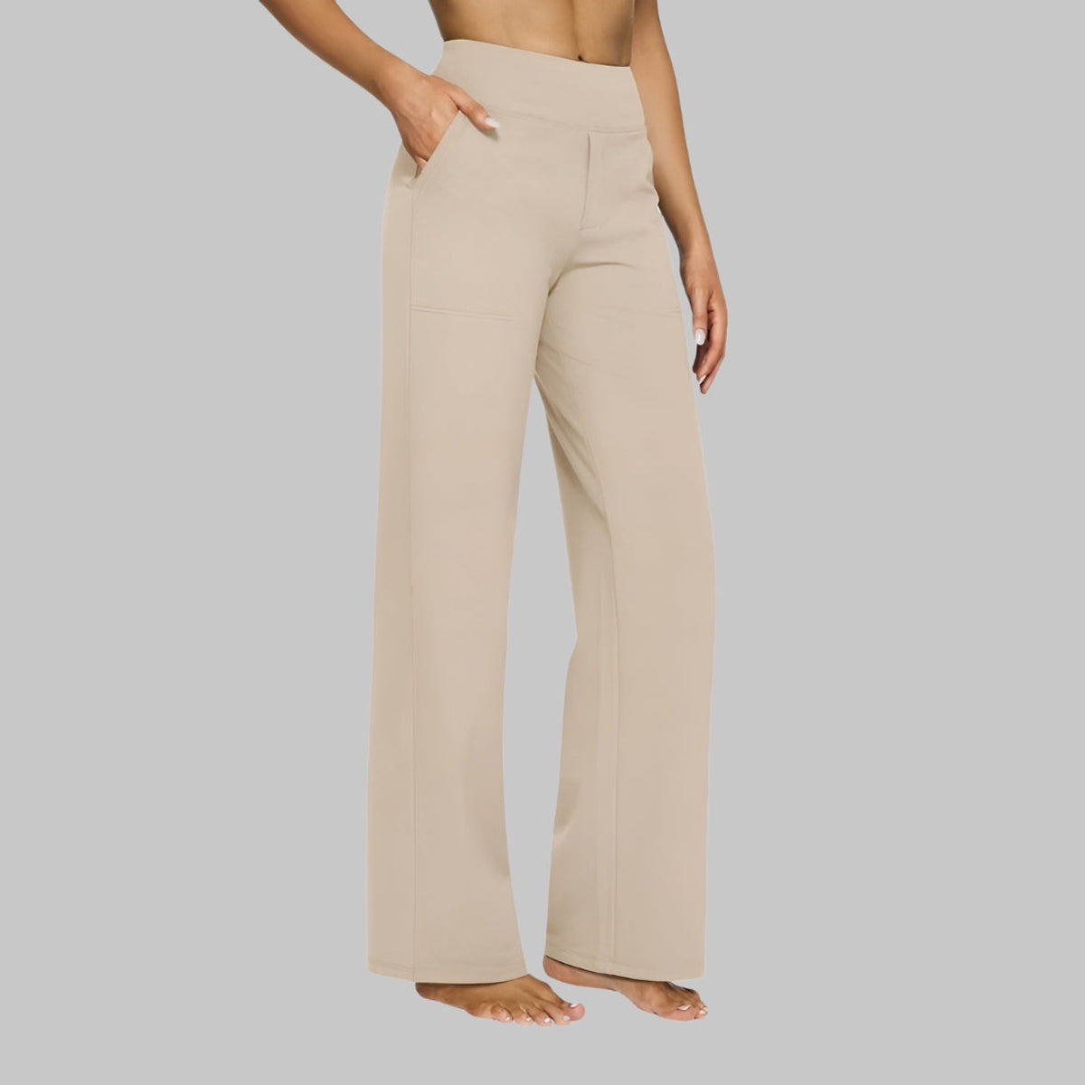 Comfortable Stretch Pants Women Versatile Everyday Trousers Casual Chic 5