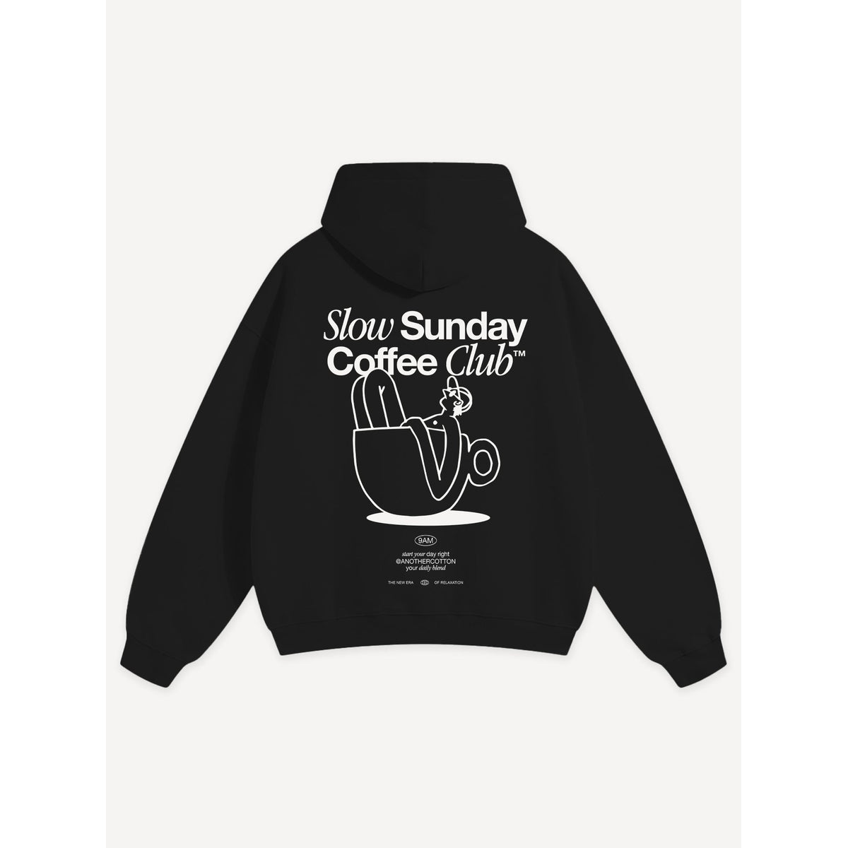 Cozy Oversized Hoodie for Women - Soft Cotton, Minimalist Streetwear, Black/Grey 10