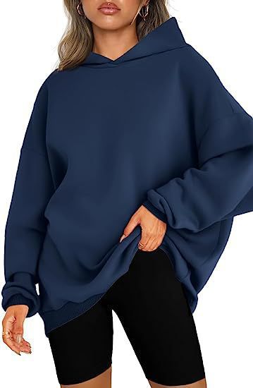 Cozy Women's Oversized Hoodie - Soft Heavyweight Cotton, Relaxed Fit, Minimalist Streetwear 2