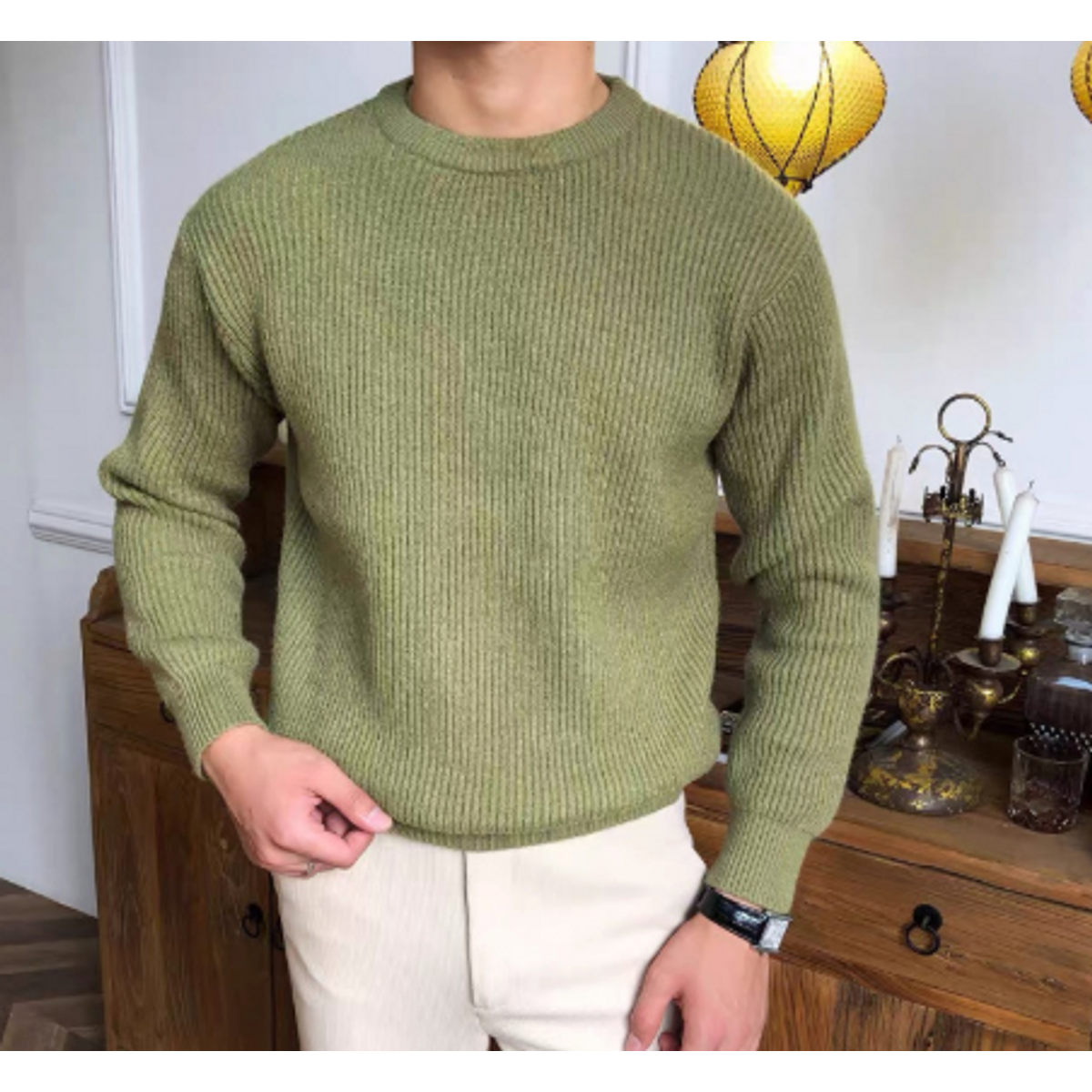 Crew Neck Sweater Elegant Design Cozy Comfort Versatile Style for Men and Women 4
