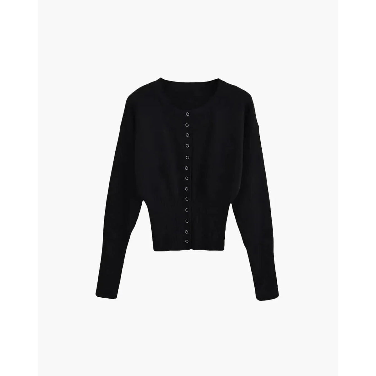 Cropped Ribbed Cardigan Women Chic Layering Piece 0