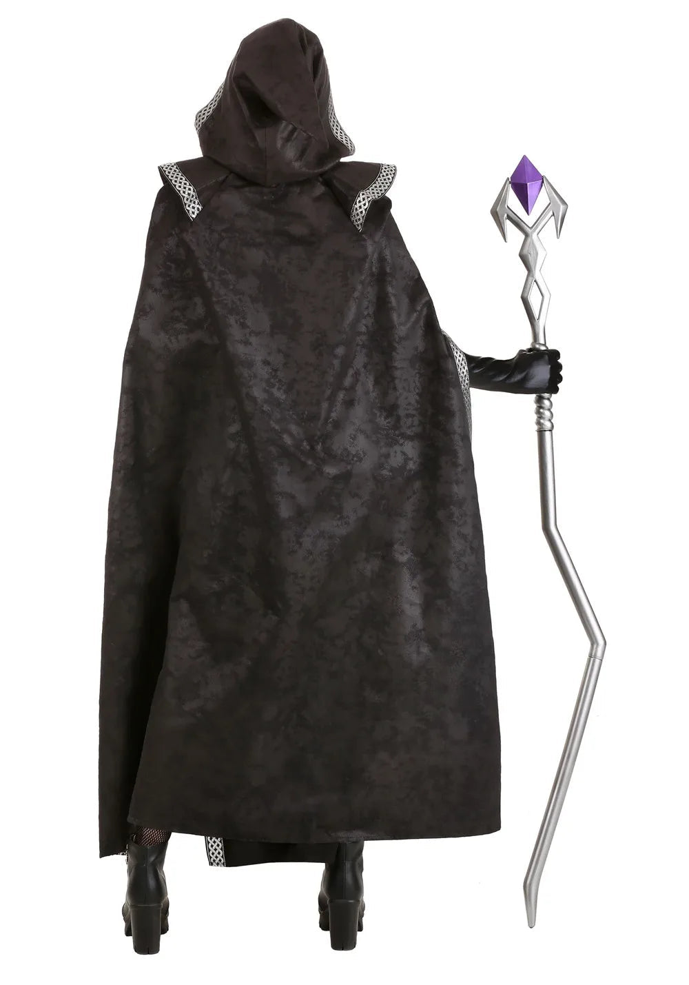 Dark Gothic Witch Costume Women Maxi Dress for Halloween 3