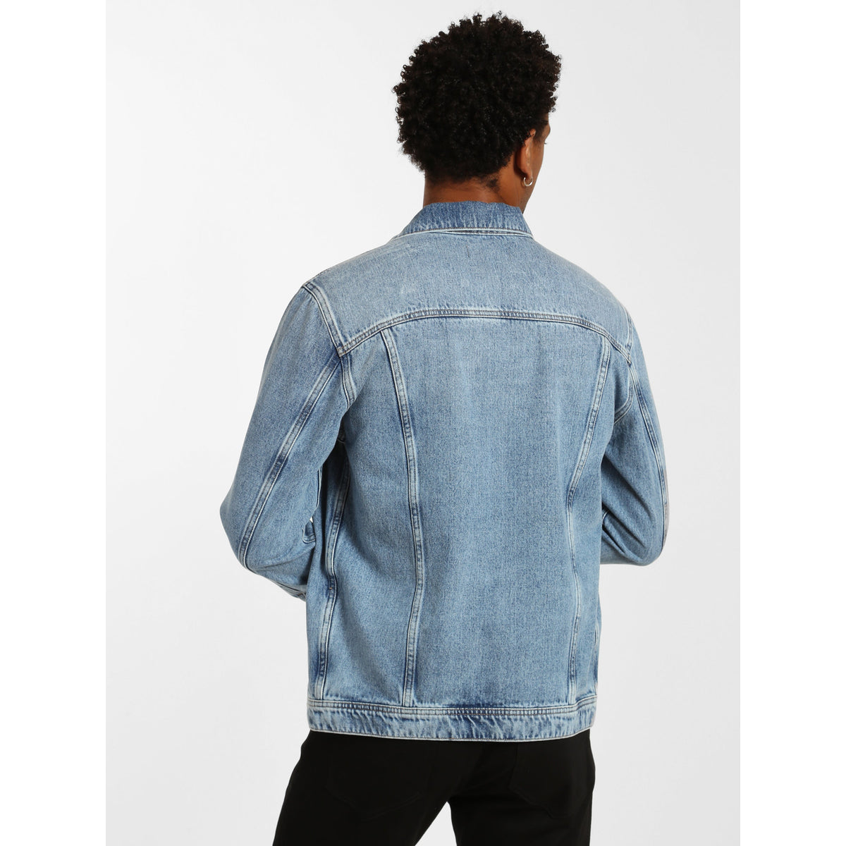 Denim Jacket Women Mid Shaded Classic Style Comfortable Fit 1