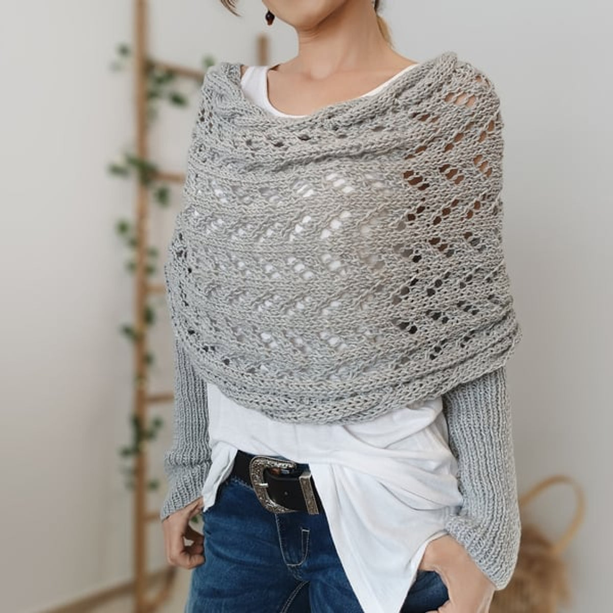Double Sleeve Scarf Stylish Cozy Versatile Accessory for All Seasons 7