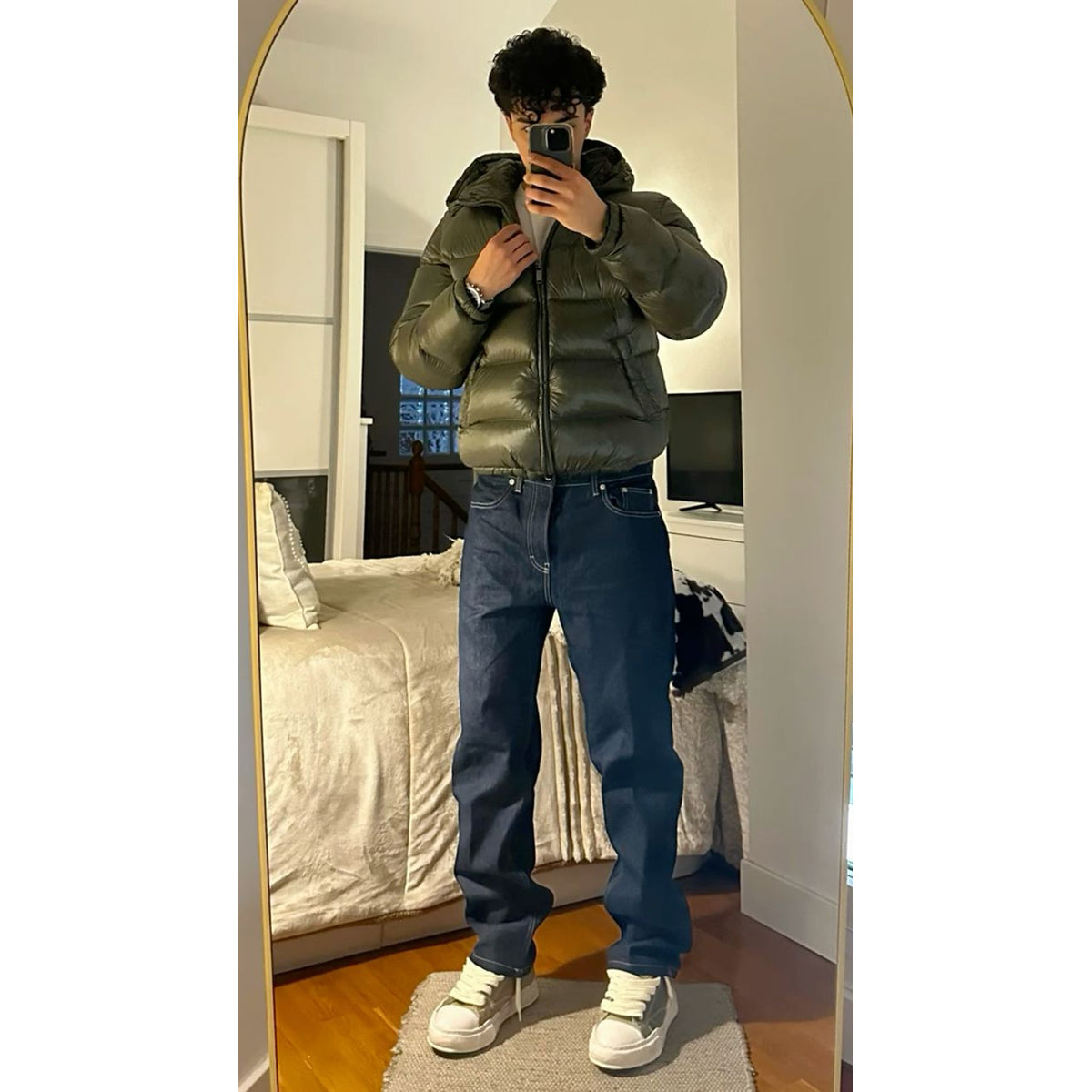 Duck Feather Puffer Jacket Men Elegant Shine Warmth Stylish Winter Outerwear 4