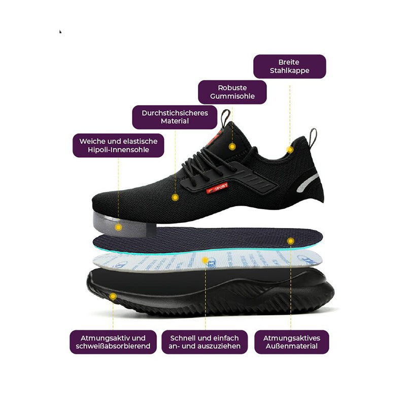 Durable Lightweight Steel Toe Safety Shoes for Work Comfort 1