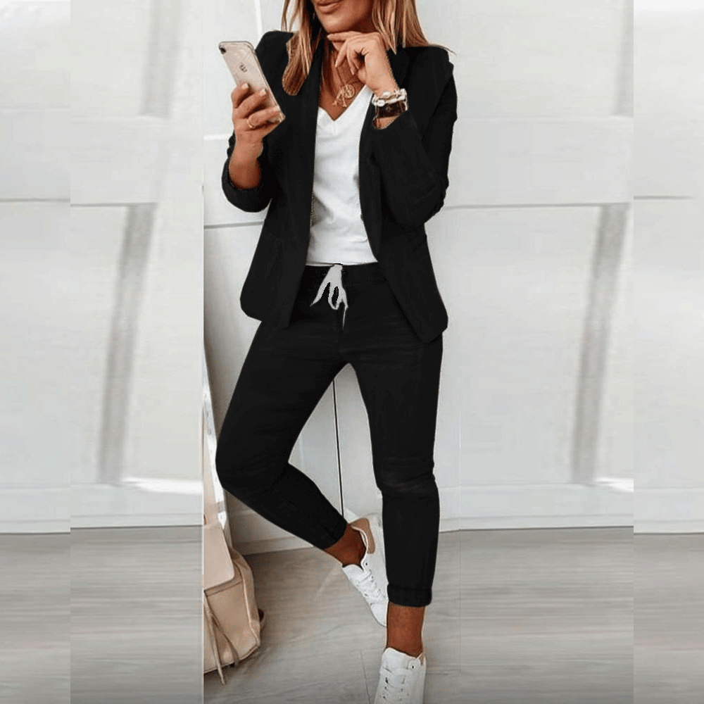 Elegant Blazer Set Women Stylish Jogger Suit for Every Occasion 4