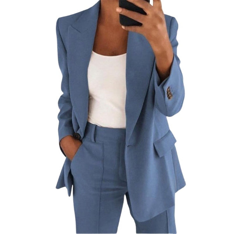 Elegant Blazer Set for Women Timeless Design Professional and Casual Wear 0