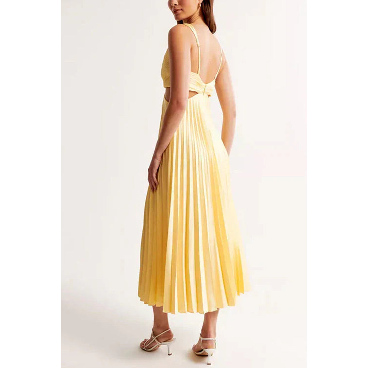 Elegant Plissé Evening Dress Midi Timeless Style for Formal Occasions 5