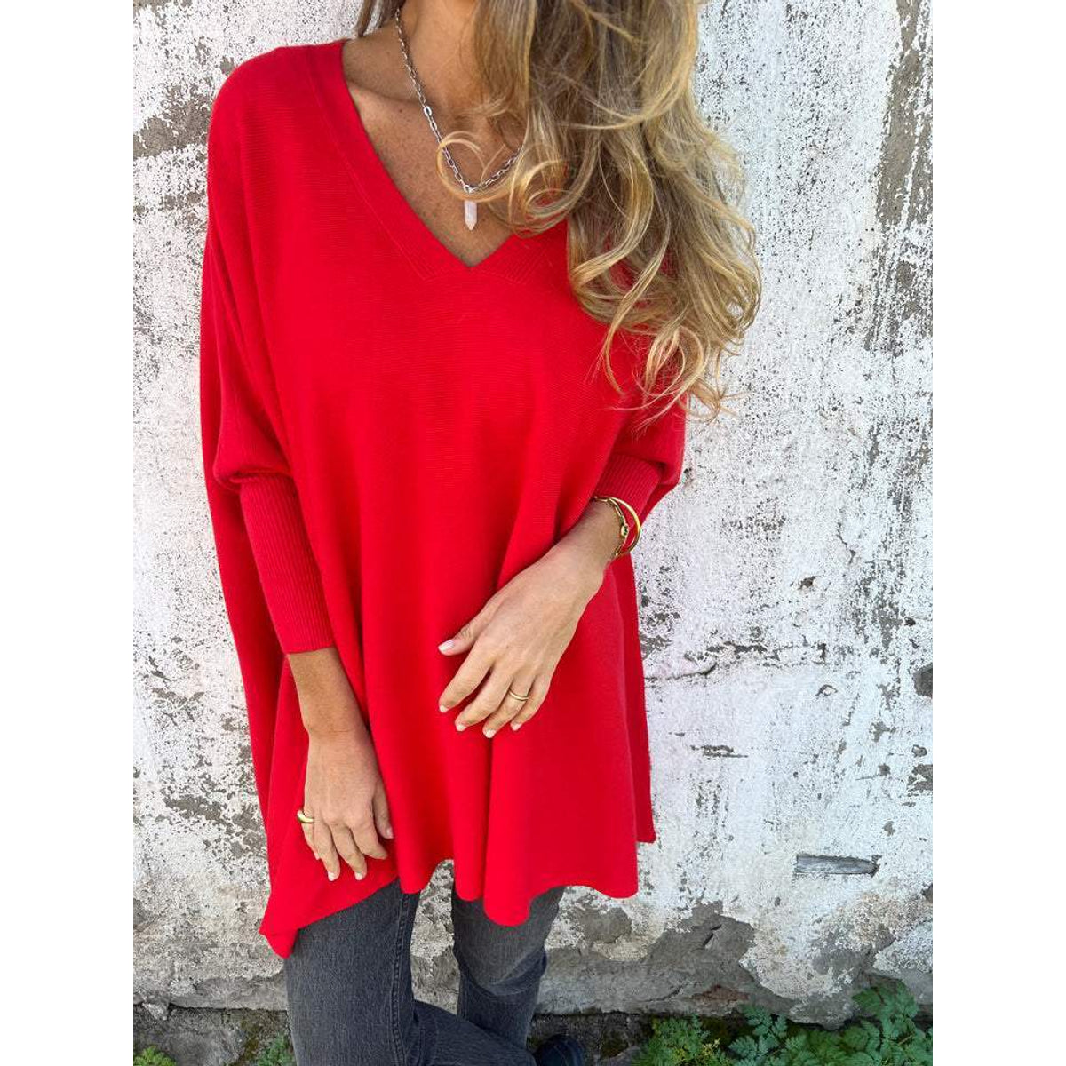 Elegant V-Neck Cashmere Sweater Women Lightweight Spring Summer Chic 5