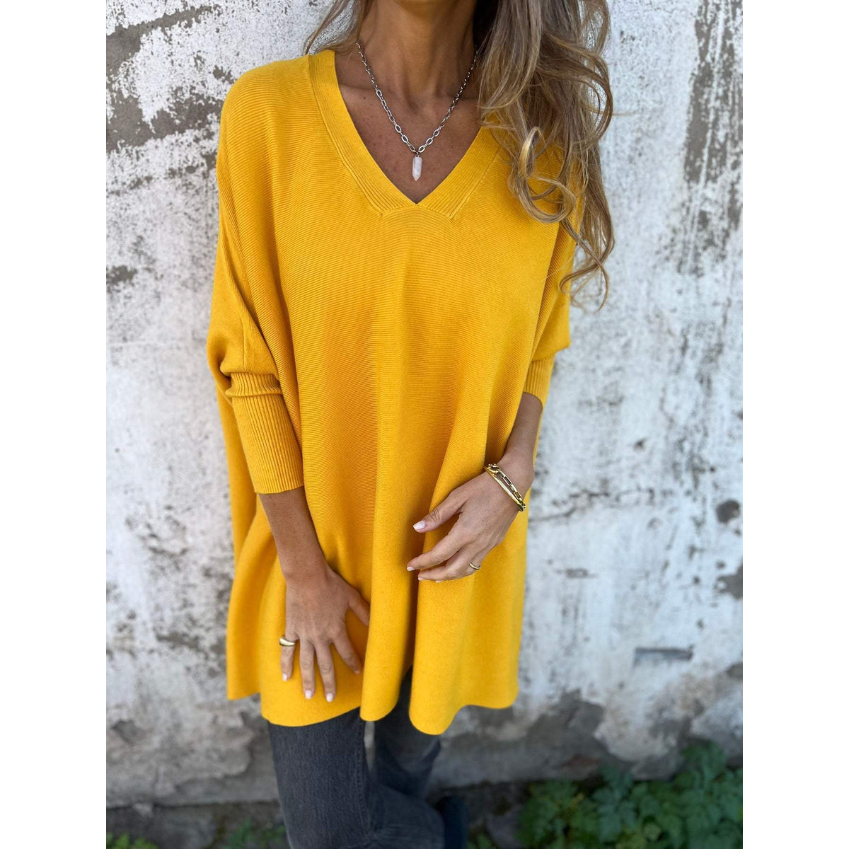 Elegant V-Neck Cashmere Sweater Women Lightweight Spring Summer Chic 6